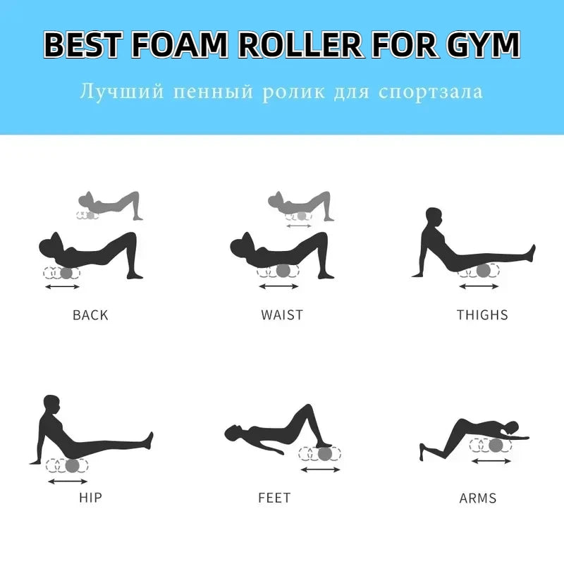 Yoga Block Fitness Equipment Pilates Foam Roller Fitness Gym Exercises Muscle Massage Roller Yoga Brick Sport Yoga Accessories