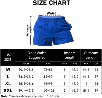 Men'S Running Shorts 5 Inch Lightweight Athletic Shorts Quick Dry with Breathable Mesh Backside